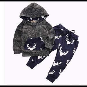 Cool Bear NWT infant navy deer outfit 3-6 mos